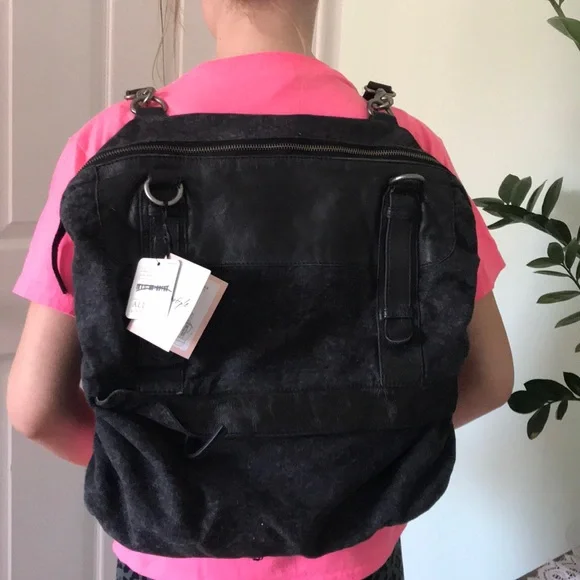 Free People Charcoal Gray Bag - Picture 3 of 8